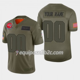 Camiseta Hombre NFL New England Patriots Personalizar Nike 2019 Salute to Service